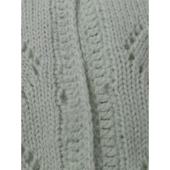 Koret Petites Vintage White and Pastel Embroidered Floral Cardigan Women's Large - Picture 5 of 12